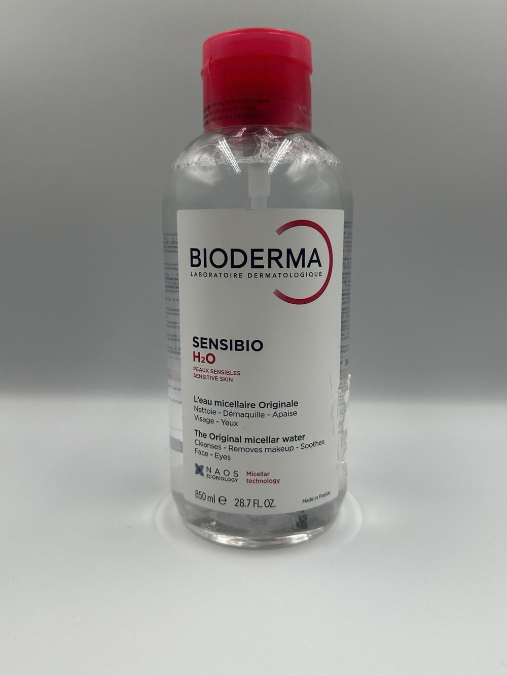 Bioderma Sensibio H2O Micellar Water Makeup Remover Sensitive Skin 16.9floz 2027